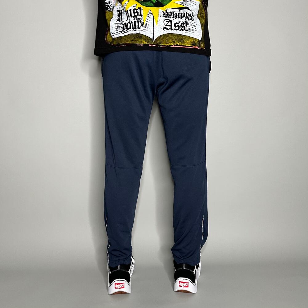 Vintage Y2K Reebok Sweatpants Mens S Navy Blue White Polyester - Picture 3 of 4